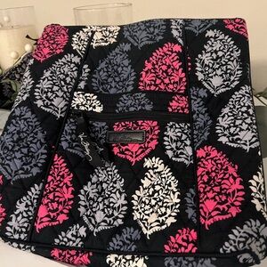 Vera Bradley Black, Pink, and White Patterned Cross Body
